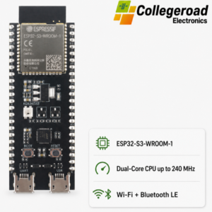 ESP32-S3 N16R8 development board with USB cable and pin headers