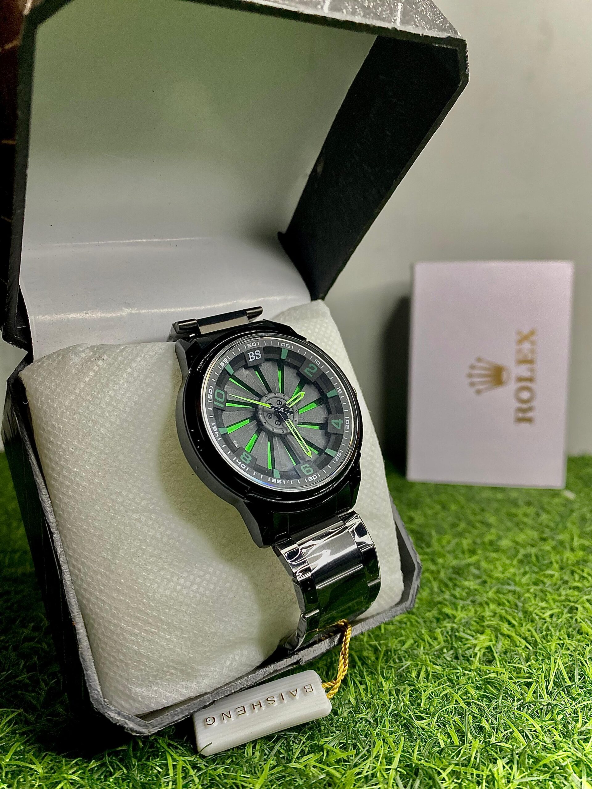 Rotating Wheel Rim Chain Watch