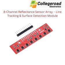 8-channel reflectance sensor array module for line following robots