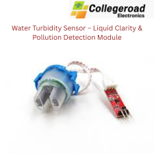 Water turbidity sensor module for measuring liquid clarity and detecting suspended particles