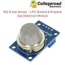 MQ-6 gas sensor module for detecting LPG, butane, and propane leaks