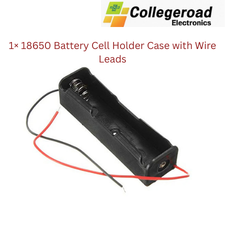 1x 18650 lithium battery holder case with wire leads